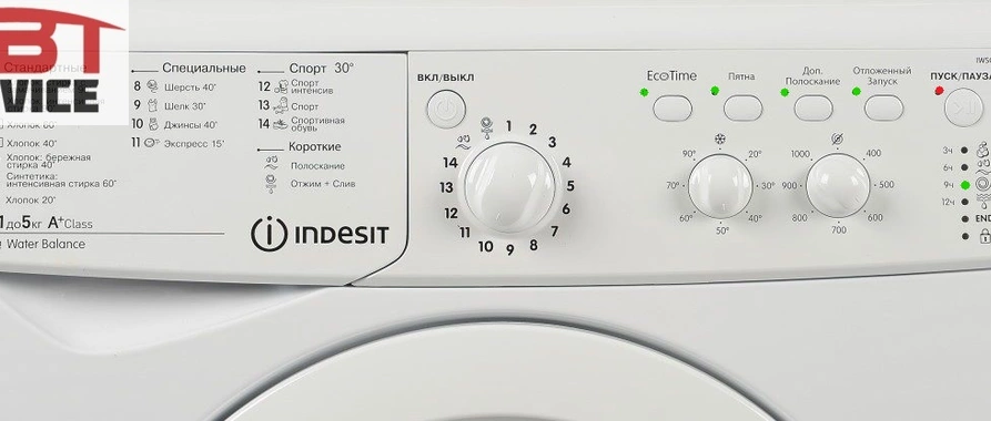 Код ошибки F07 стиральных машин Indesit